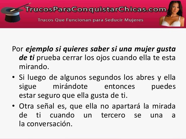 trucos para ligar a chicas